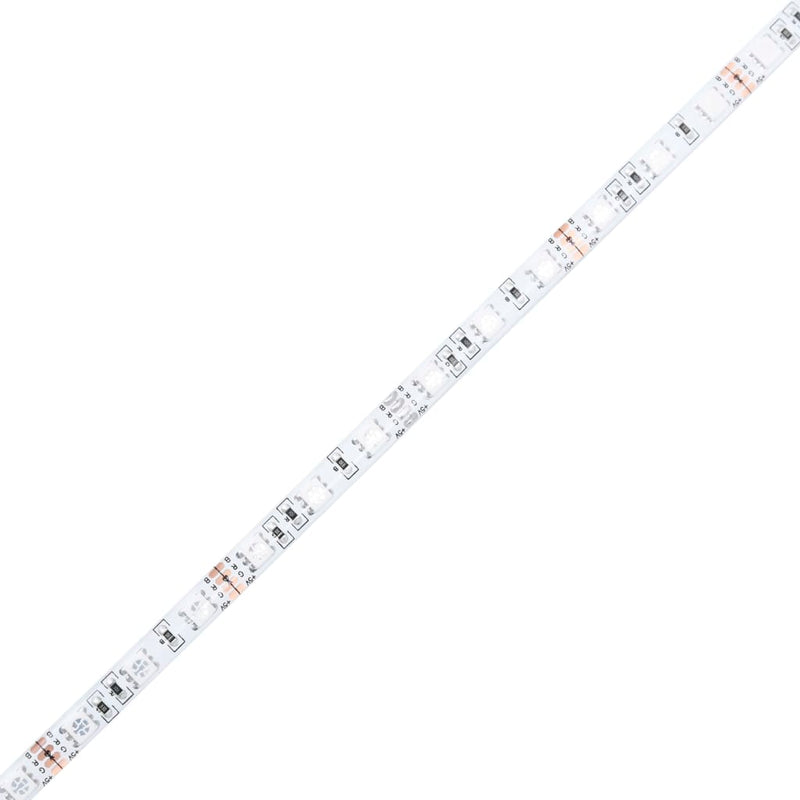 vidaXL LED Bed Frame without Mattress White 150x200 cm Solid Wood