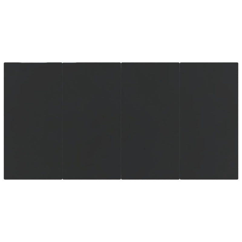 vidaXL 7 Piece Garden Dining Set Black