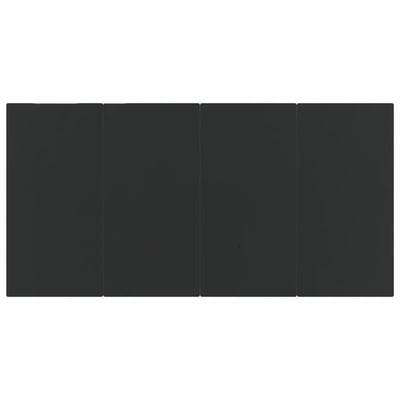 vidaXL 7 Piece Garden Dining Set Black