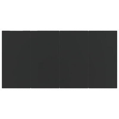 vidaXL 7 Piece Garden Dining Set Black