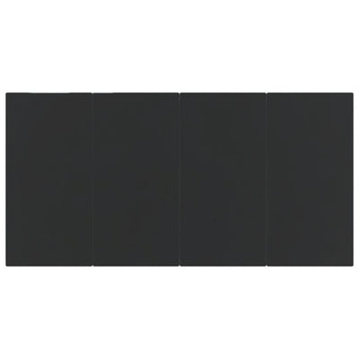 vidaXL 7 Piece Garden Dining Set Black