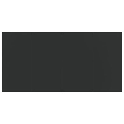 vidaXL 7 Piece Garden Dining Set Black PVC Rattan