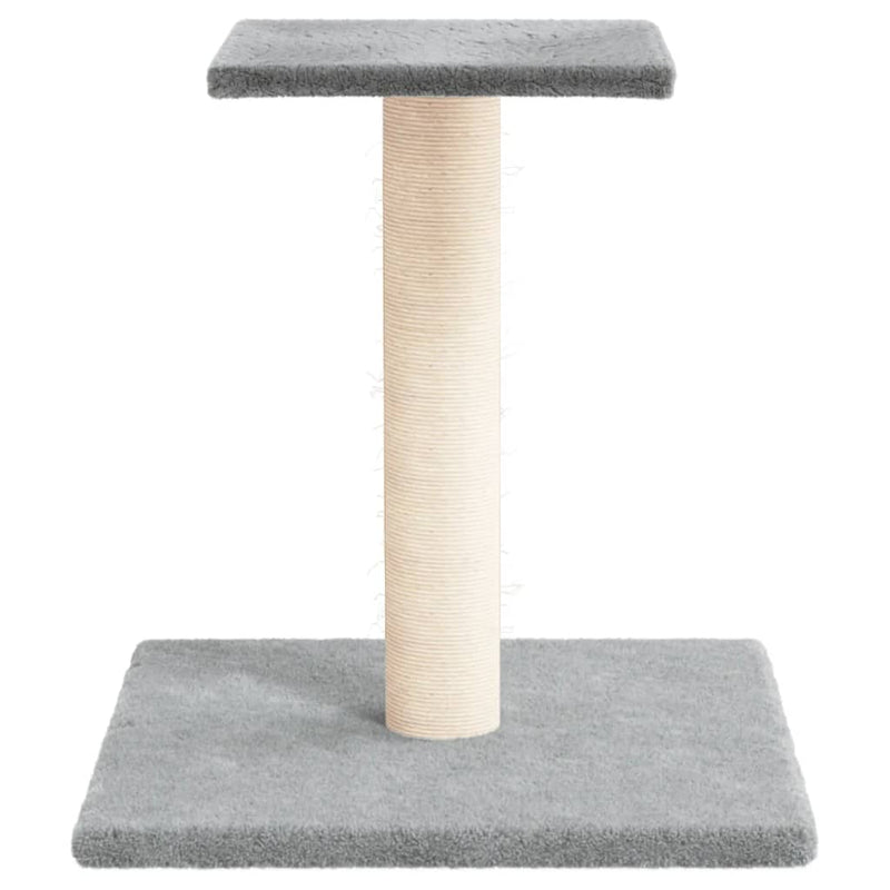vidaXL Cat Scratching Post with Platform Cream 38 cm