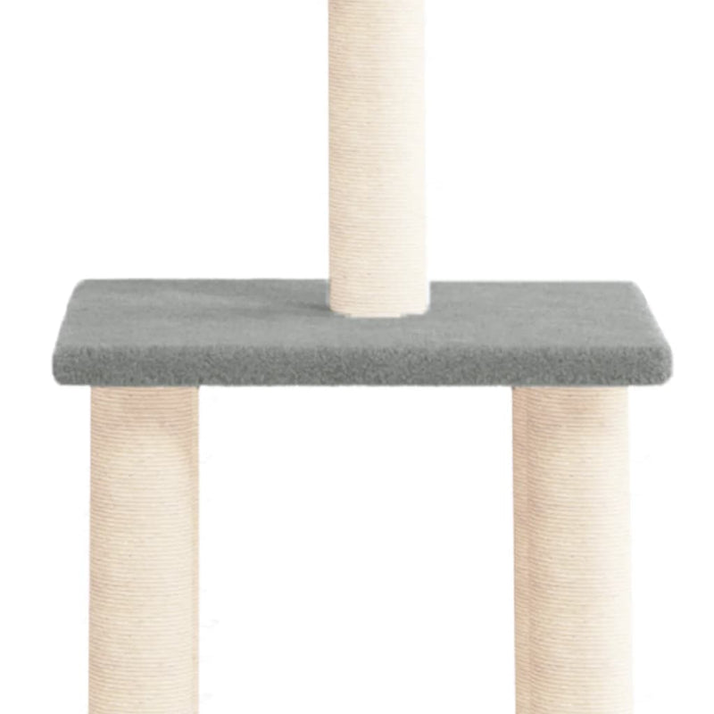 vidaXL Cat Tree with Sisal Scratching Posts Cream 85.5 cm