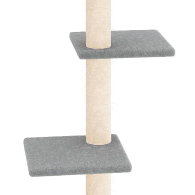 vidaXL Cat Tree with Sisal Scratching Posts Cream 85.5 cm