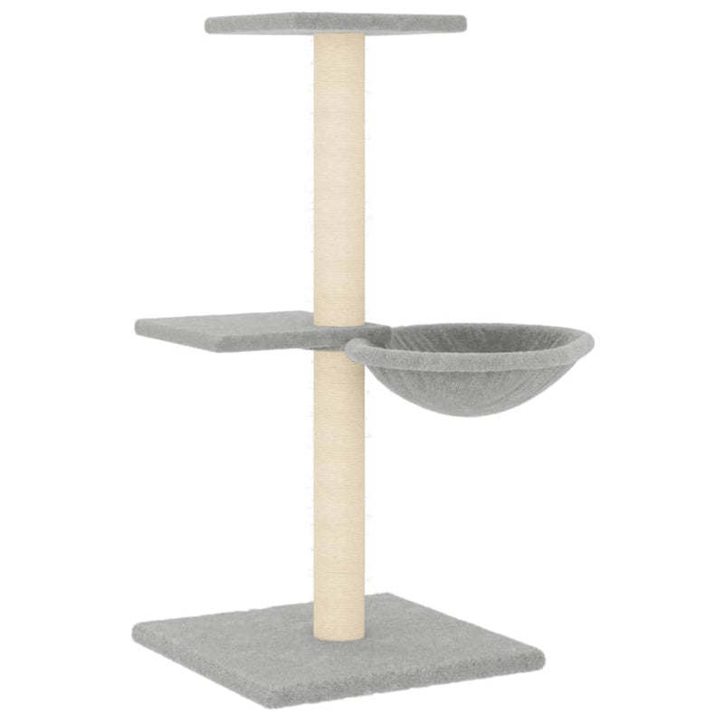 vidaXL Cat Tree with Sisal Scratching Posts Cream 72 cm