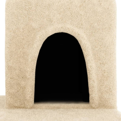 vidaXL Cat Tree with Sisal Scratching Posts Cream 154 cm