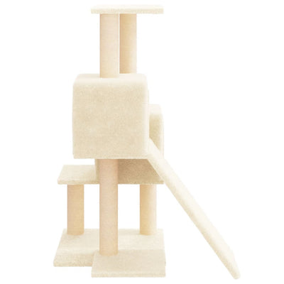 vidaXL Cat Tree with Sisal Scratching Posts Cream 82 cm
