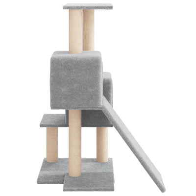 vidaXL Cat Tree with Sisal Scratching Posts Cream 82 cm