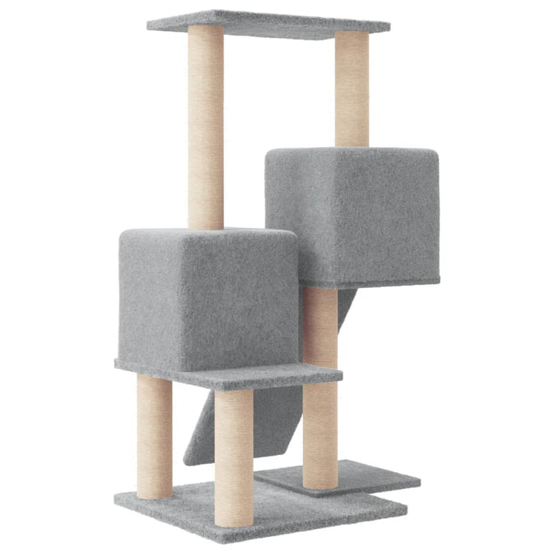 vidaXL Cat Tree with Sisal Scratching Posts Cream 82 cm