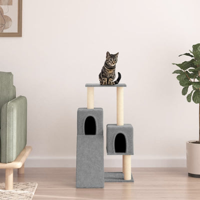 vidaXL Cat Tree with Sisal Scratching Posts Cream 82 cm