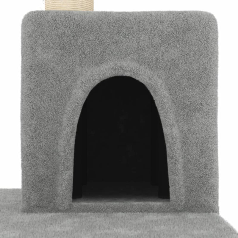vidaXL Cat Tree with Sisal Scratching Posts Cream 123 cm