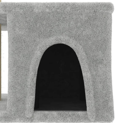 vidaXL Cat Tree with Sisal Scratching Posts Cream 123 cm