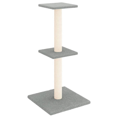 vidaXL Cat Tree with Sisal Scratching Posts Cream 85.5 cm