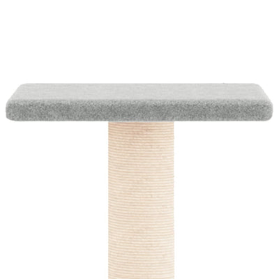 vidaXL Cat Tree with Sisal Scratching Posts Cream 85.5 cm