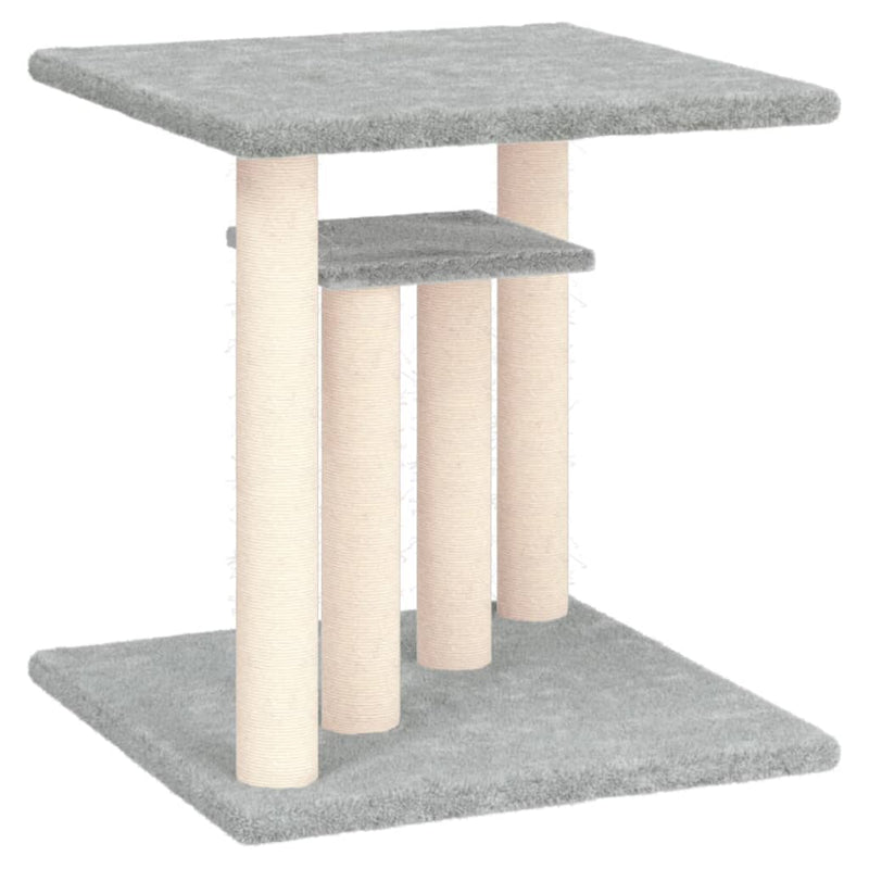 vidaXL Cat Scratching Posts with Platforms Cream 50 cm