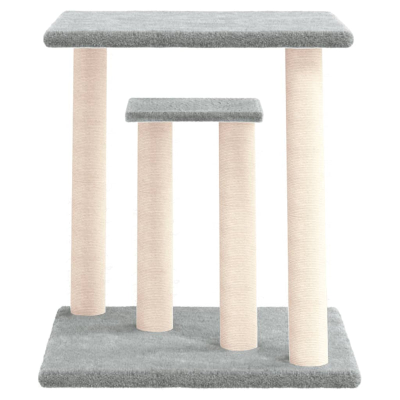 vidaXL Cat Scratching Posts with Platforms Cream 50 cm