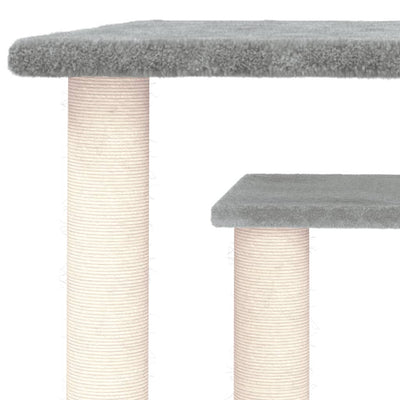 vidaXL Cat Scratching Posts with Platforms Cream 50 cm