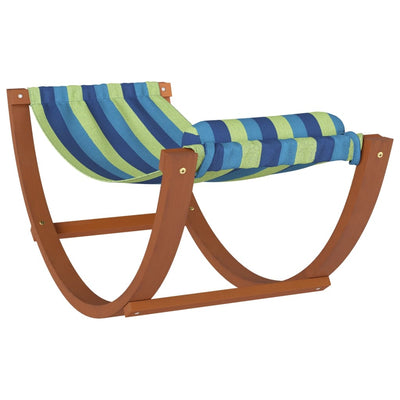vidaXL Rocking Hammock for Kids Blue and Green Fabric