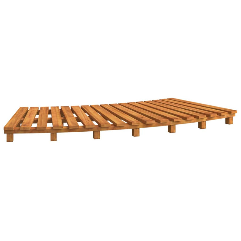vidaXL Hot Tub Surround Grey Poly Rattan and Solid Wood Acacia