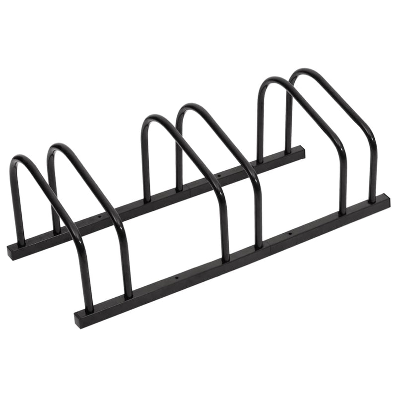 vidaXL Bike Rack for 4 Bikes Black Steel