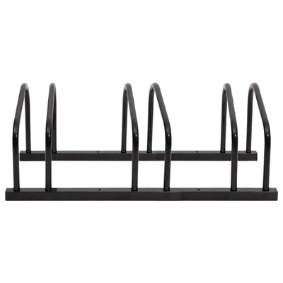 vidaXL Bike Rack for 4 Bikes Black Steel