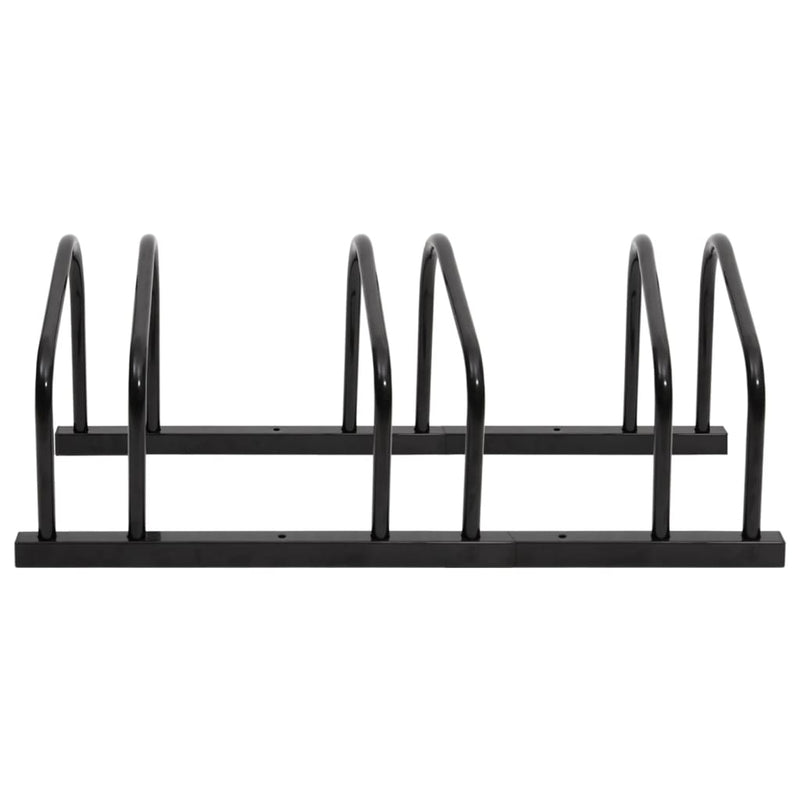 vidaXL Bike Rack for 4 Bikes Black Steel