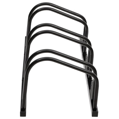 vidaXL Bike Rack for 4 Bikes Black Steel