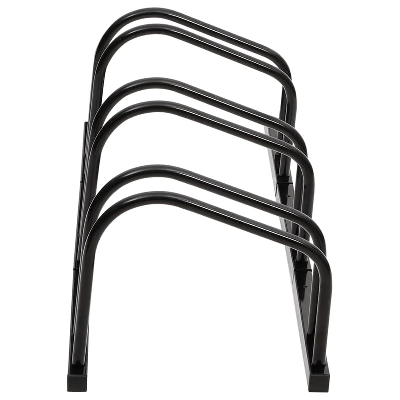 vidaXL Bike Rack for 4 Bikes Black Steel