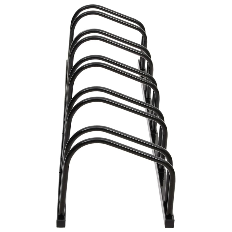vidaXL Bike Rack for 4 Bikes Black Steel
