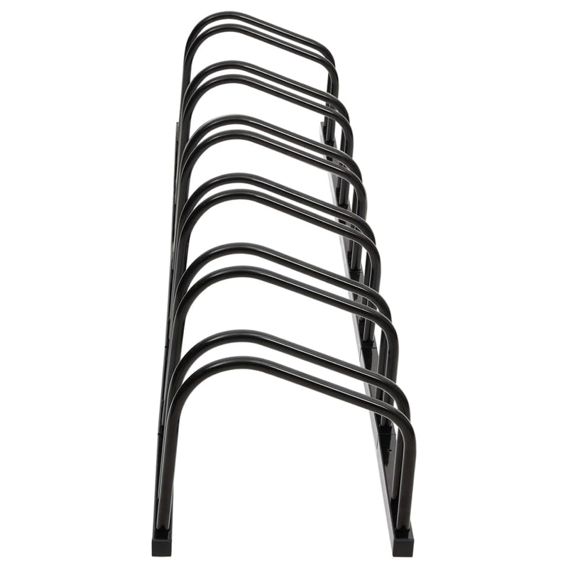 vidaXL Bike Rack for 4 Bikes Black Steel