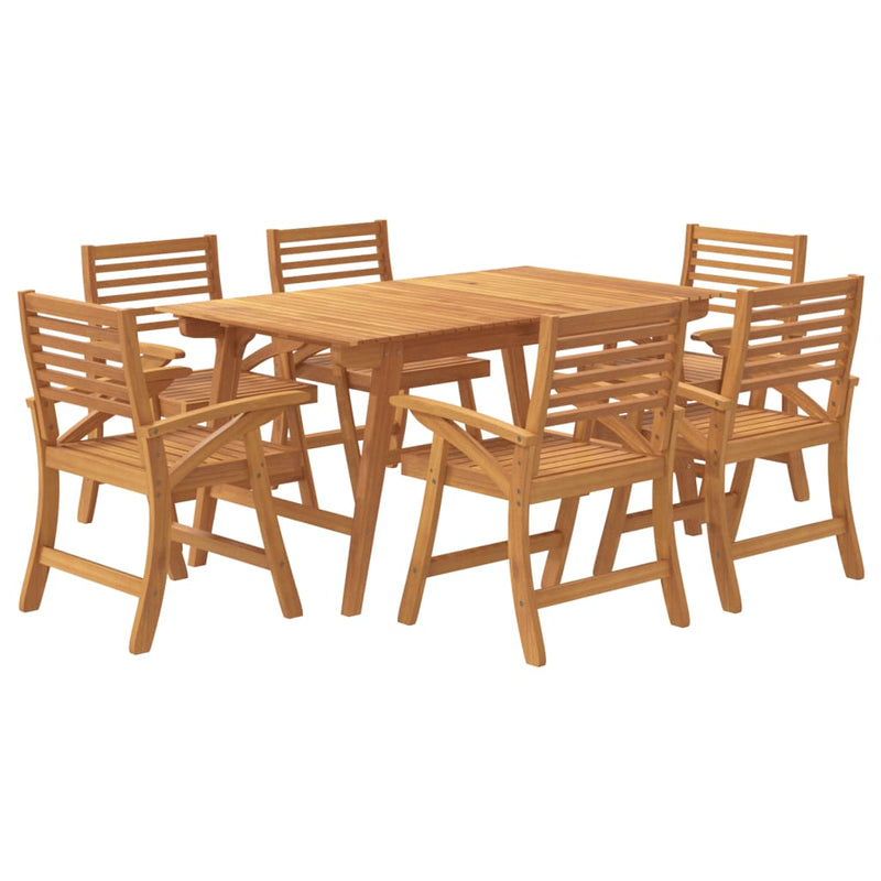 vidaXL 9 Piece Garden Dining Set Solid Wood Acacia
