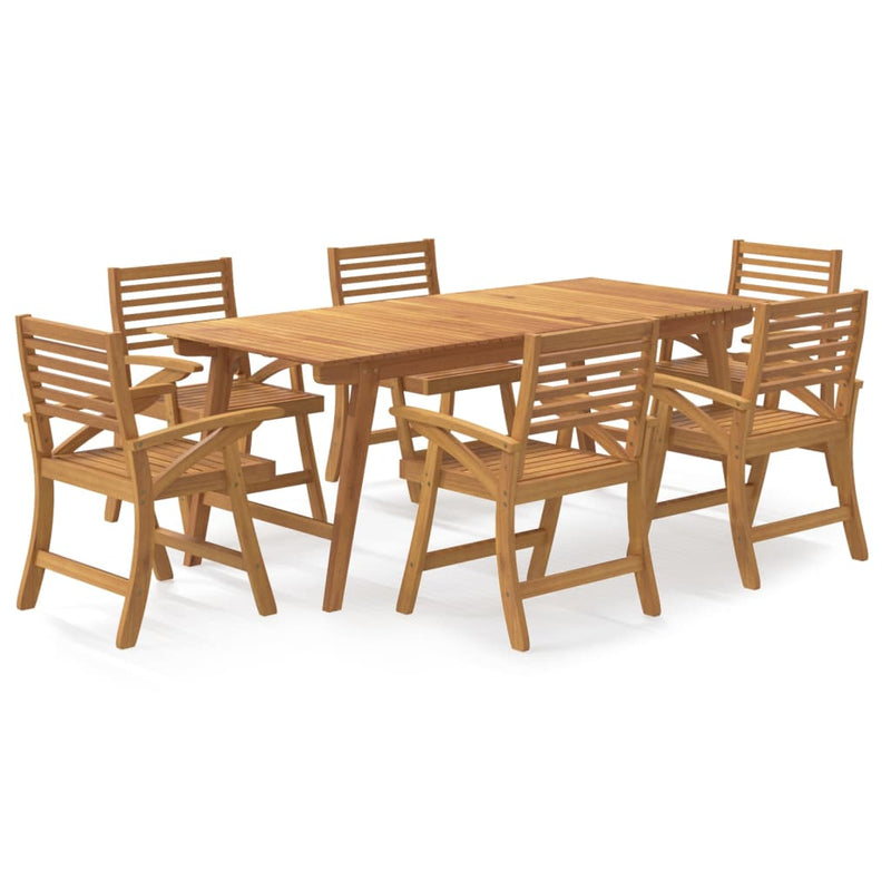 vidaXL 9 Piece Garden Dining Set Solid Wood Acacia