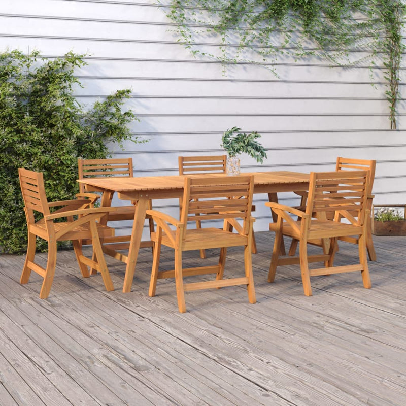 vidaXL 9 Piece Garden Dining Set Solid Wood Acacia