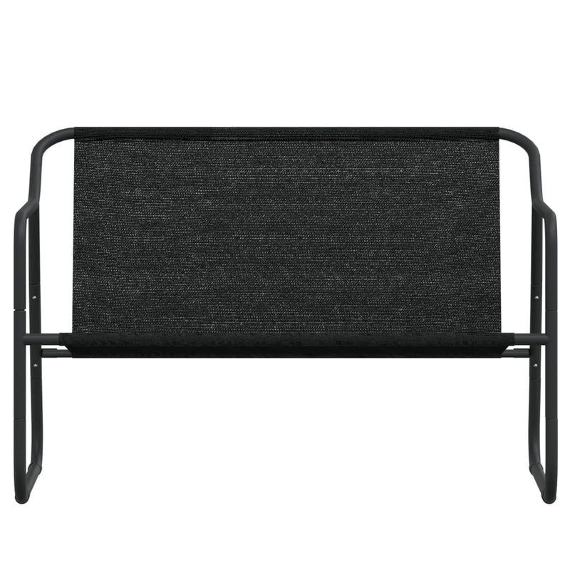 vidaXL 2-Seater Garden Bench with Cushion Anthracite Steel