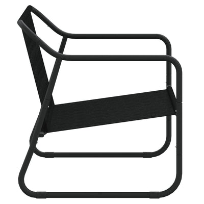 vidaXL 2-Seater Garden Bench with Cushion Anthracite Steel