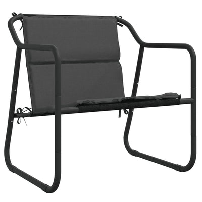 vidaXL 3 Piece Garden Lounge Set with Cushions Anthracite Steel