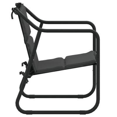 vidaXL 3 Piece Garden Lounge Set with Cushions Anthracite Steel