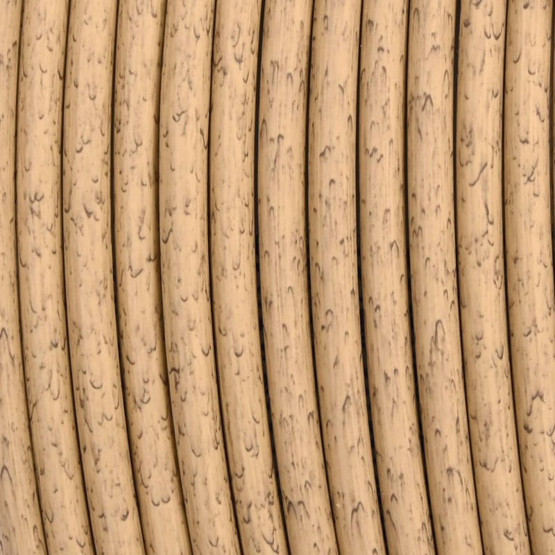 vidaXL 3 Piece Garden Lounge Set with Dark Grey Cushions Poly Rattan