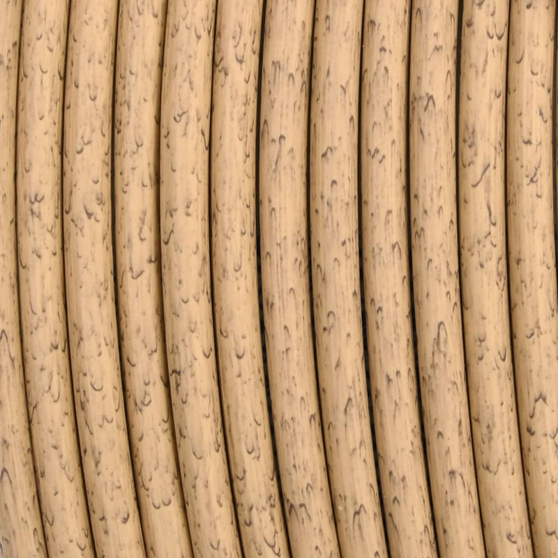 vidaXL 3 Piece Garden Lounge Set with Dark Grey Cushions Poly Rattan