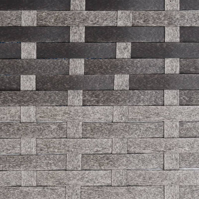 vidaXL 2-Seater Garden Bench Black Poly Rattan