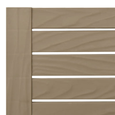 vidaXL Sun Lounger Light Brown 155x58x83 cm Polypropylene