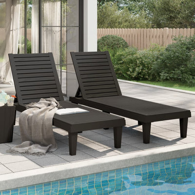 vidaXL Sun Lounger Light Brown 155x58x83 cm Polypropylene