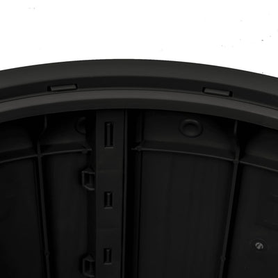 vidaXL 3-in-1 Garden Storage Box Black Polypropylene