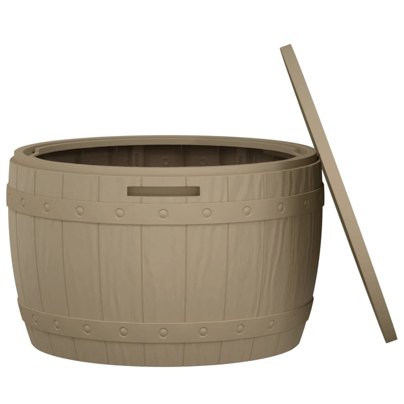 vidaXL 3-in-1 Garden Storage Box Black Polypropylene