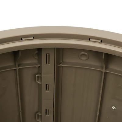 vidaXL 3-in-1 Garden Storage Box Black Polypropylene