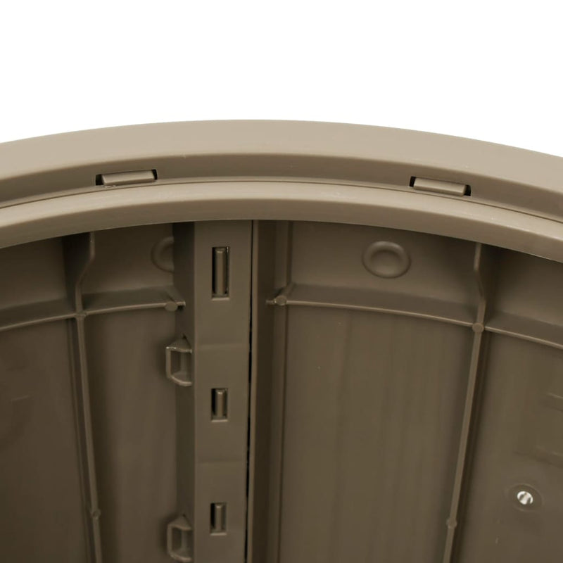 vidaXL 3-in-1 Garden Storage Box Black Polypropylene