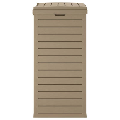 vidaXL Outdoor Garbage Bin Black 41x41x86 cm Polypropylene