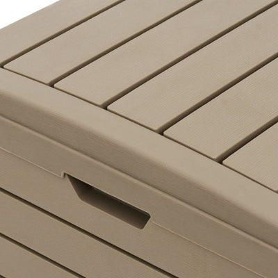 vidaXL Outdoor Garbage Bin Black 41x41x86 cm Polypropylene