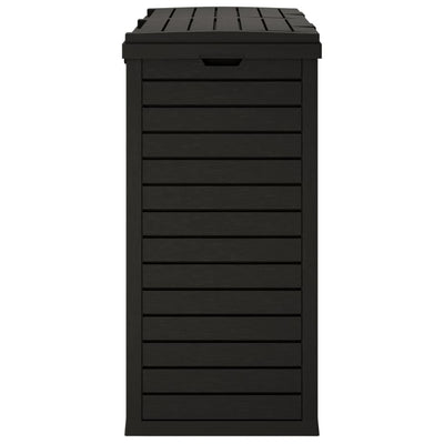 vidaXL Outdoor Garbage Bin Black 78x41x86 cm Polypropylene
